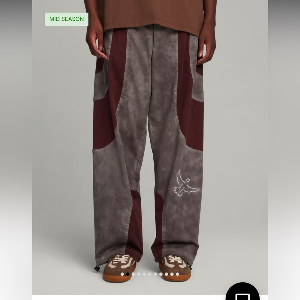 PUMA x KidSuper Men's Track Pants grey and maroon